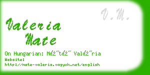 valeria mate business card